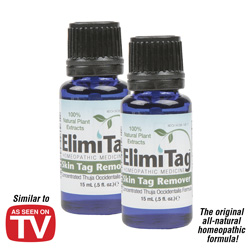 ElimiTag-Skin Tag Remover - 2 Bottles&nbsp;&nbsp;Model#&nbsp;ET15