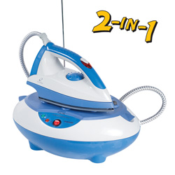 Monster Press Iron & Steamer&nbsp;&nbsp;Model#&nbsp;IS56-BLUE/WHITE
