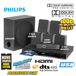 Philips Blu-Ray Home Theater System Model# HTS-3051B