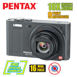 Pentax Optio 16MP Digital Camera Model# RZ18-BLACK