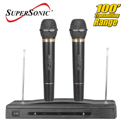 Professional Dual Wireless Microphone System&nbsp;&nbsp;Model#&nbsp;SC-900
