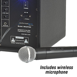 8 Inch Battery Powered PA System Model# WASP500