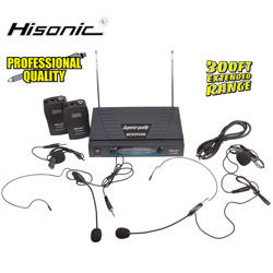 Professional Dual Headset Mic System Model# HS596