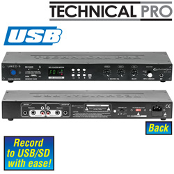 Technical Pro Professional USB/ SD Recording Deck Model# UREC-5