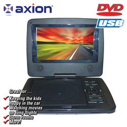 Axion 7 inch Swivel Screen DVD Player&nbsp;&nbsp;Model#&nbsp;LMD-8710