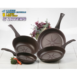 Diamond Coated Cookware Set&nbsp;&nbsp;Model#&nbsp;5PC