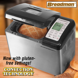 Breadman Bread Maker Model# TR2500BC