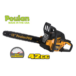 Poulan Pro Gas Chainsaw - 18 inch&nbsp;&nbsp;Model#&nbsp;PP4218
