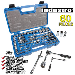 60 Piece Socket Set Model# INDUSTRO-00400