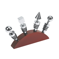 4 Wine Stopper Set&nbsp;&nbsp;Model#&nbsp;ZR306