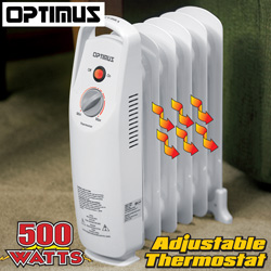 Compact Oil-Filled Radiator Model# H-6002