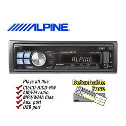 Alpine In-Dash Stereo Model# CDE-110