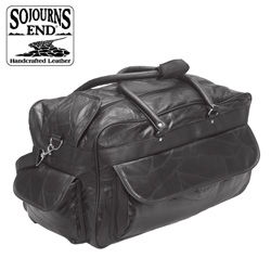 Lambskin Duffle - Black&nbsp;&nbsp;Model#&nbsp;LXB-111
