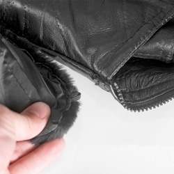 Patchwork Leather Bomber Jacket&nbsp;&nbsp;Model#&nbsp;287334