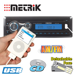 Metrik CD/AM/FM Receiver with USB Model# MCD-488