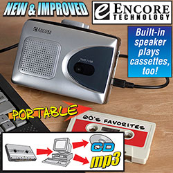 Encore Technology Portable Cassette Converter&nbsp;&nbsp;Model#&nbsp;2034