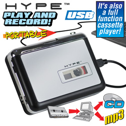 USB Walkman Cassette Player&nbsp;&nbsp;Model#&nbsp;HY-2010-TP