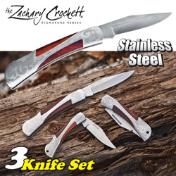 3 Piece Lockback Knives&nbsp;&nbsp;Model#&nbsp;22362LA