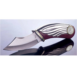Silver Barber Dime Collectors Knife
