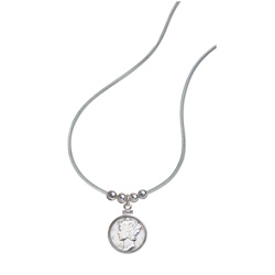 Silver Mercury Dime Pendant