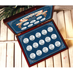 1986-2007 Brilliant Uncirculated American Silver Eagle Collection in Wood Box