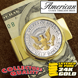 JFK Half Dollar President Seal Money Clip&nbsp;&nbsp;Model#&nbsp;1568