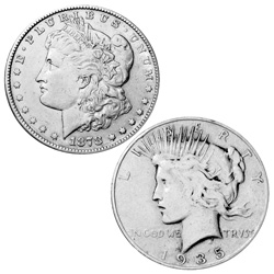 1st Morgan/ Last Peace Dollar Set&nbsp;&nbsp;Model#&nbsp;61350