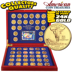Complete Gold State Quarters Model# 1928