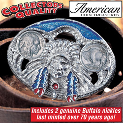 Buffalo Nickel Belt Buckle Model# 3261