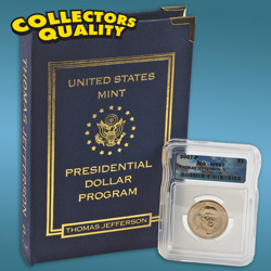 2007 Thomas Jefferson Dollar MS67 P-Mint&nbsp;&nbsp;Model#&nbsp;1802170