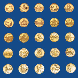 Gold State/Territory Quarters Collection&nbsp;&nbsp;Model#&nbsp;10026