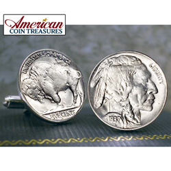Buffalo Nickel Cuff Links&nbsp;&nbsp;Model#&nbsp;2252