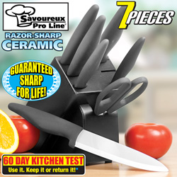 7 Piece Ceramic Knife Set Model# A05-7-CDDN-S