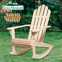 Natural Adirondack Rocking Chair&nbsp;&nbsp;Model#&nbsp;JC0804-1