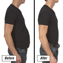 Mens Shape Shirt - White&nbsp;&nbsp;Model#&nbsp;BL-T21