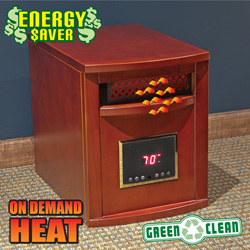 Suntec 2000 Infrared Quartz 1500 Watt Heater Model# LRC2000-WALNUT