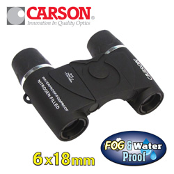 Carson 6X18 Waterproof Binoculars Model# WP-618