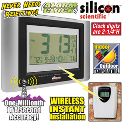 Atomic Digital Wall Clock With Temperature Model# C-502AF