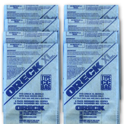 8 Pack Filter Bags For Oreck XL Classic Vacuum Item Number 59220 Model# CCPK8DW