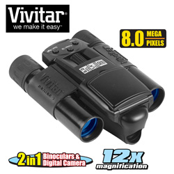 Vivitar 8mp Digital Camera Binoculars&nbsp;&nbsp;Model#&nbsp;VIV-CV-1225V