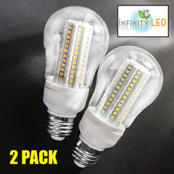 2 Pack Warm 108 LED Dimmable Bulbs Model# UAB63D-WW
