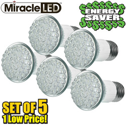5 Pack Miracle LED Bulbs Model# 605018
