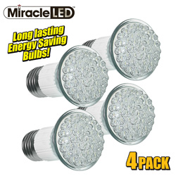 4 Pack 38 LED Miracle Bulbs Model# 605016X4
