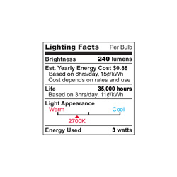 10-Pack Warm Ultra LED Lites&nbsp;&nbsp;Model#&nbsp;UF-2WW/10PK