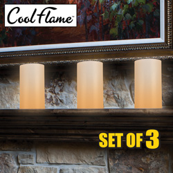3 Pack Cool Flame Candles Model# 7819