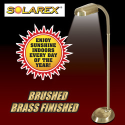 Solarex Brass Floor Sun Lamp Model# CF-001MBRASS