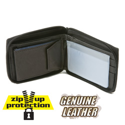 Zip-Up Wallet - Black