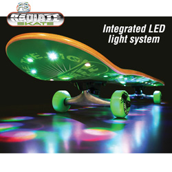 Lighted LED Skateboard Model# RTL-RASTA BURST