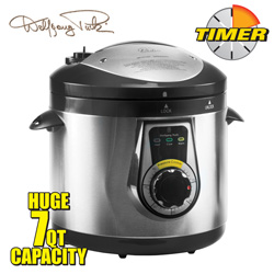 Black Wolfgang Puck 7 Qt. Pressure Cooker Model# BPCRM040