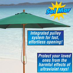 Solmar Green Market Umbrella Model# KFMU-001 GREEN